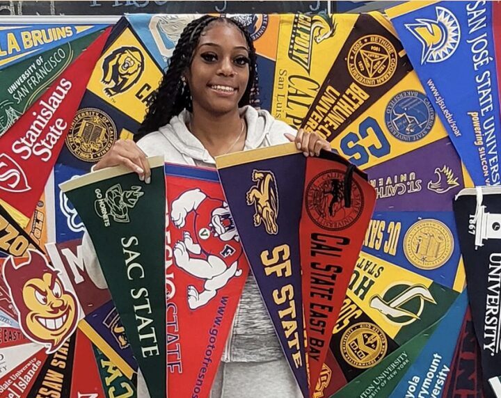 Loreal with college banners