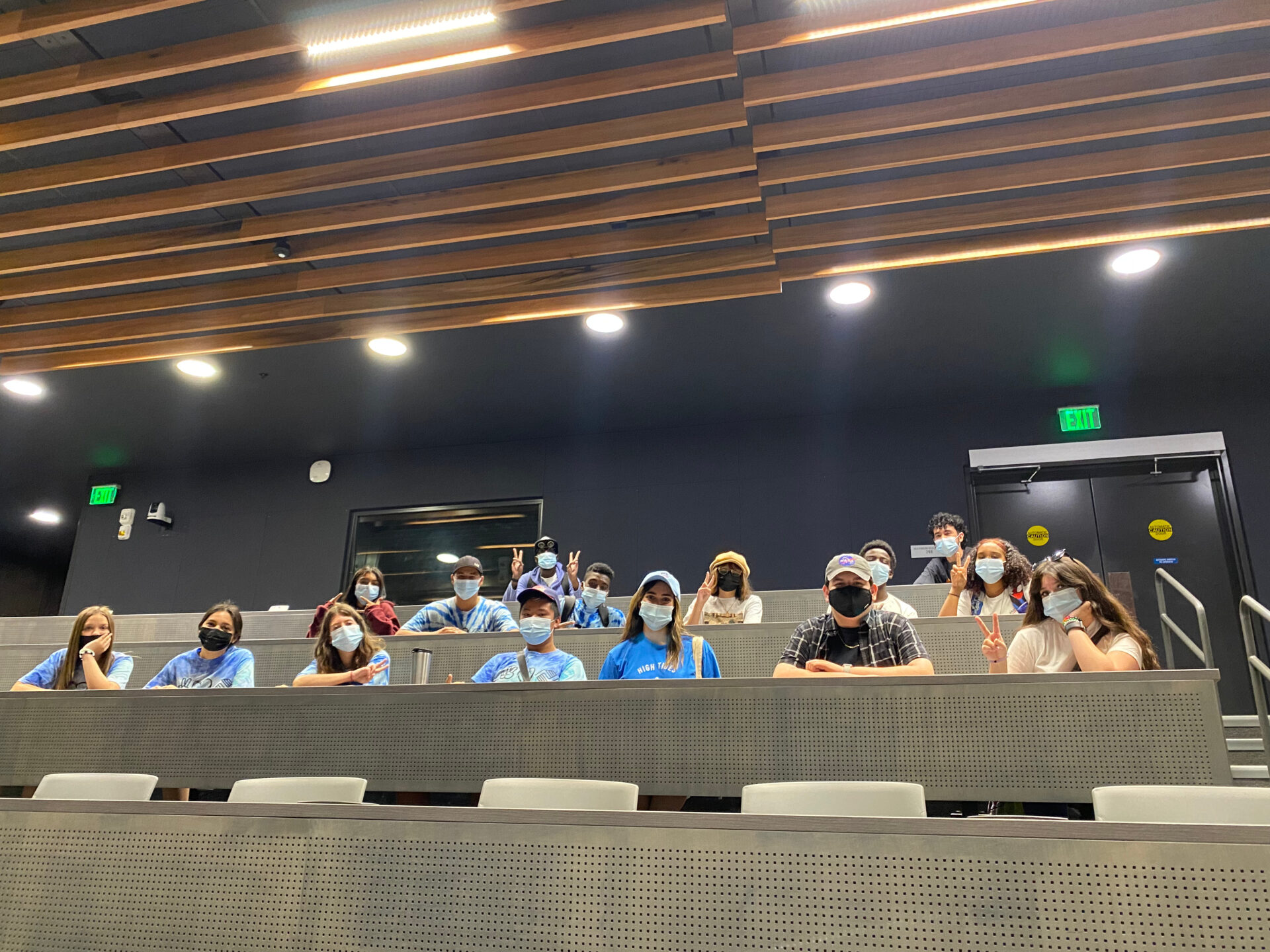 PACT UB Vacaville students in a college lecture hall