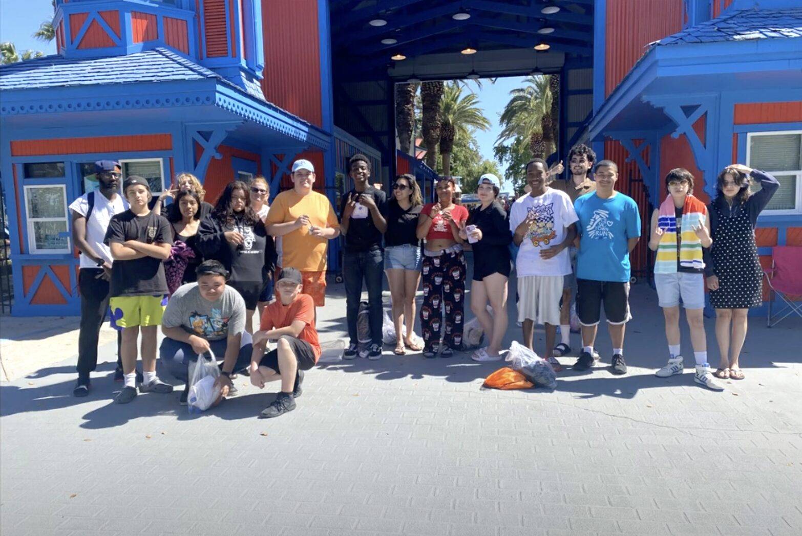 PACT Upward Bound Summer Academy 2022 students on field trip